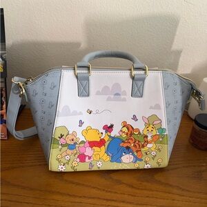 Loungefly Blue and White Winnie the Pooh Shoulder Bag